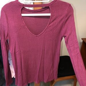 Maroon Long Sleeve Sweater